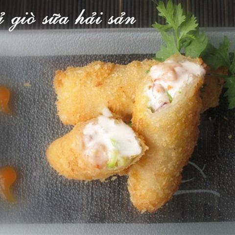 Cách làm chả giò sữa hải sản