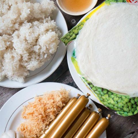 Cách làm chả giò xôi nếp