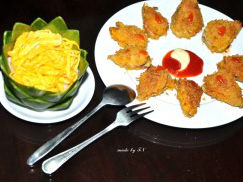 Chả hoa Atiso và cơm hấp Atiso