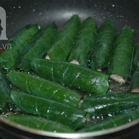 Cách làm chả lá lốt cuốn thịt