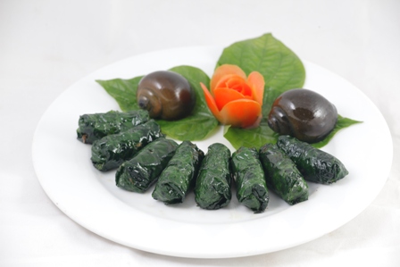 Chả ốc nướng lá lốt