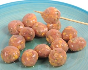 Chả tôm viên xiên