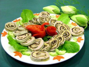 Chả trứng hấp vân