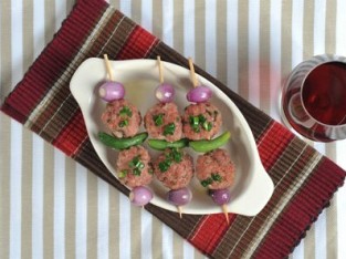 Chả viên xiên nướng