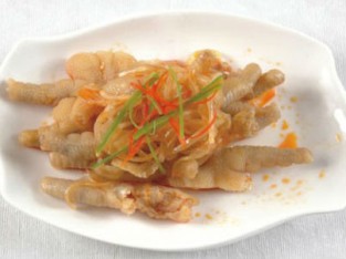 Chân gà hấp muối