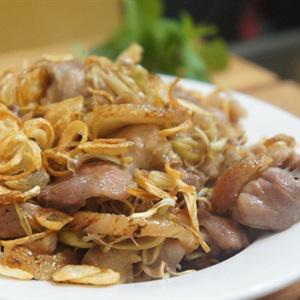 Cách làm chân giò xào lăn