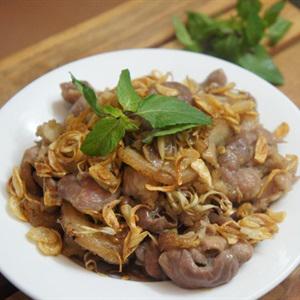 Cách làm chân giò xào lăn