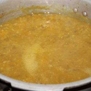 Cách nấu cháo bí đỏ đậu xanh