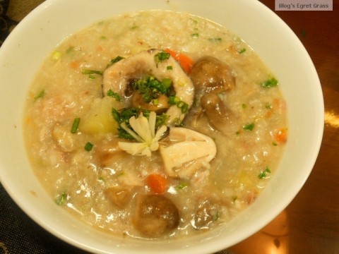 Cháo cá lóc rau củ