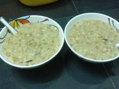 Cháo đậu xanh cá rô