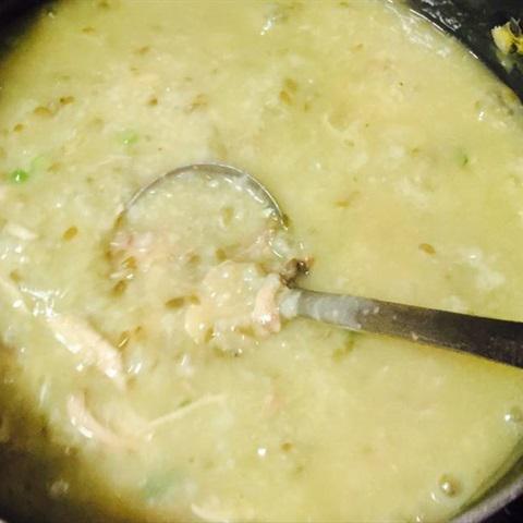 Cách làm cháo gà đậu xanh