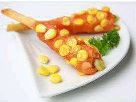 Chạo gấc bắp nướng