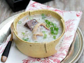 Cháo khô mực cho ngày mát