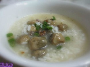 Cháo nấm