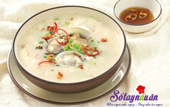 Cháo ngao nước cốt dừa thơm ngon