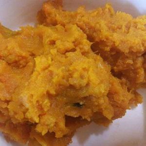 Cách làm cháo sườn bí đỏ