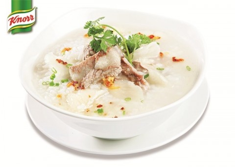 Cháo sườn nấm bào ngư