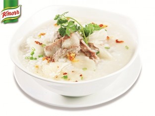 Cháo sườn nấm bào ngư