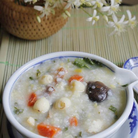 Cách làm cháo thập cẩm chay