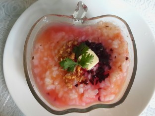 Cháo thịt bò, phô mai