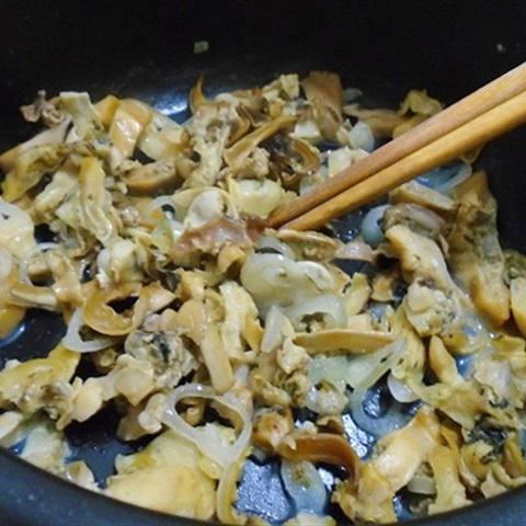 Cách làm cháo thịt trai