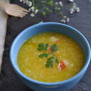 Cách làm cháo tôm bí đỏ