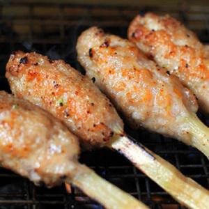 Cách làm chạo tôm bọc mía đường