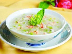 Cháo tôm cải ngồng