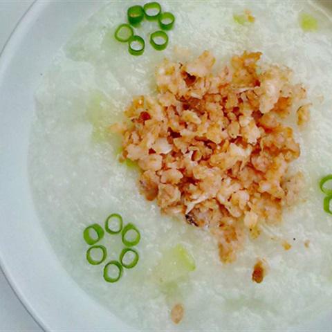 Cách làm cháo tôm nấu bầu