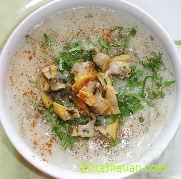 Cháo trai – món ăn ngon và chữa nhiều bệnh