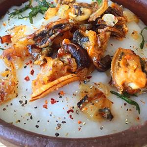 Cách làm cháo trai biển