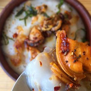 Cách làm cháo trai biển