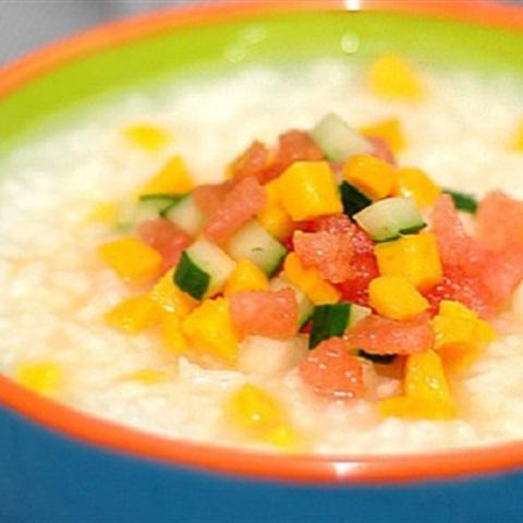 Cách làm cháo trái cây