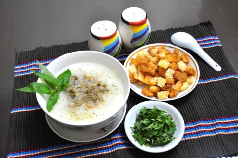 Cháo trai mát lành cho trẻ