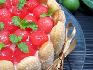 Charlotte chanh dưa hấu