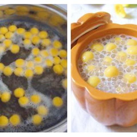 Cách làm chè bí đỏ nấu bột báng