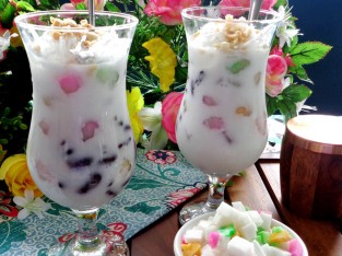 Chè bi dừa giòn dai béo ngậy