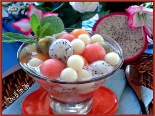 Chè bi trái cây mát lạnh, thanh nhiệt