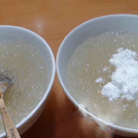 Cách làm chè bột báng thạch đen