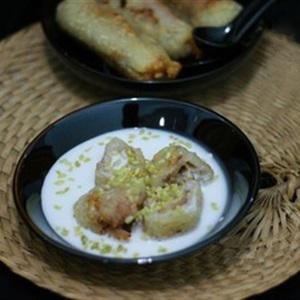 Cách làm chè chuối cốm rang