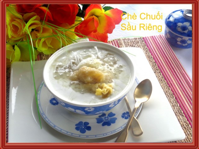 Chè chuối sầu riêng