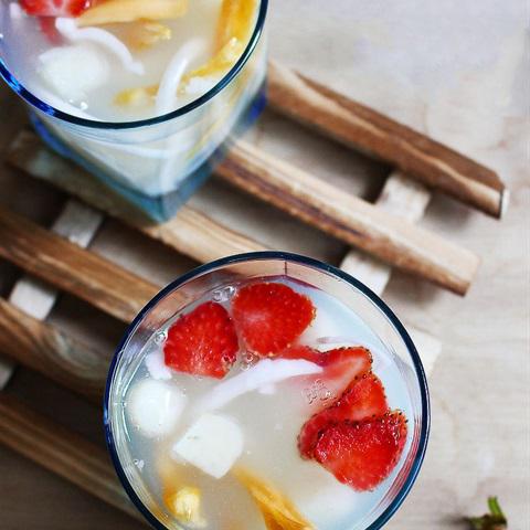 Cách làm chè củ năng trái cây