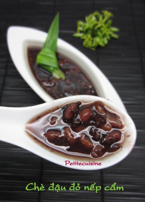 Chè đậu đỏ nếp cẩm