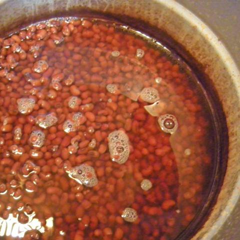 Cách làm chè đậu đỏ thạch trà xanh