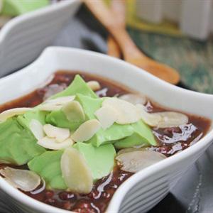 Cách làm chè đậu đỏ thạch trà xanh
