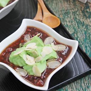 Cách làm chè đậu đỏ thạch trà xanh