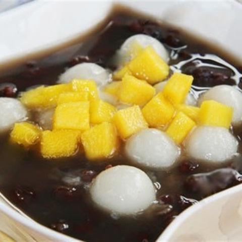 Cách làm chè đậu với trân châu xoài