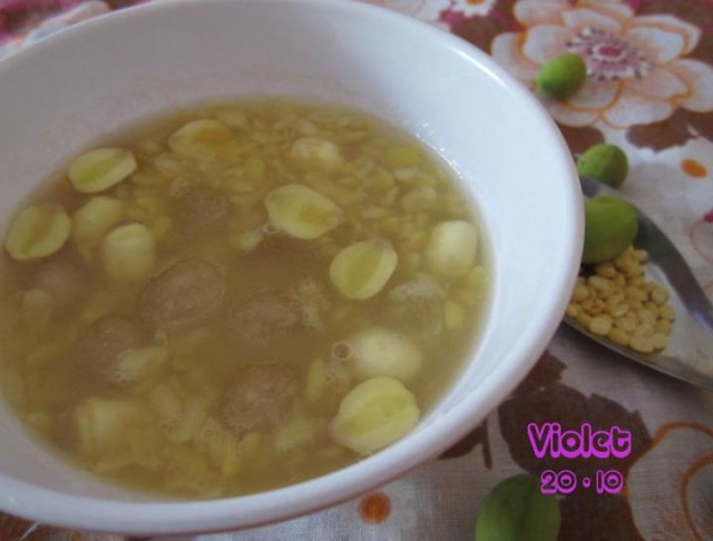 Chè đậu xanh hạt sen bột lọc