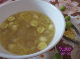 Chè đậu xanh hạt sen bột lọc