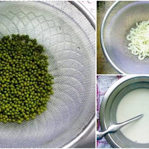Cách làm chè đậu xanh mì nui